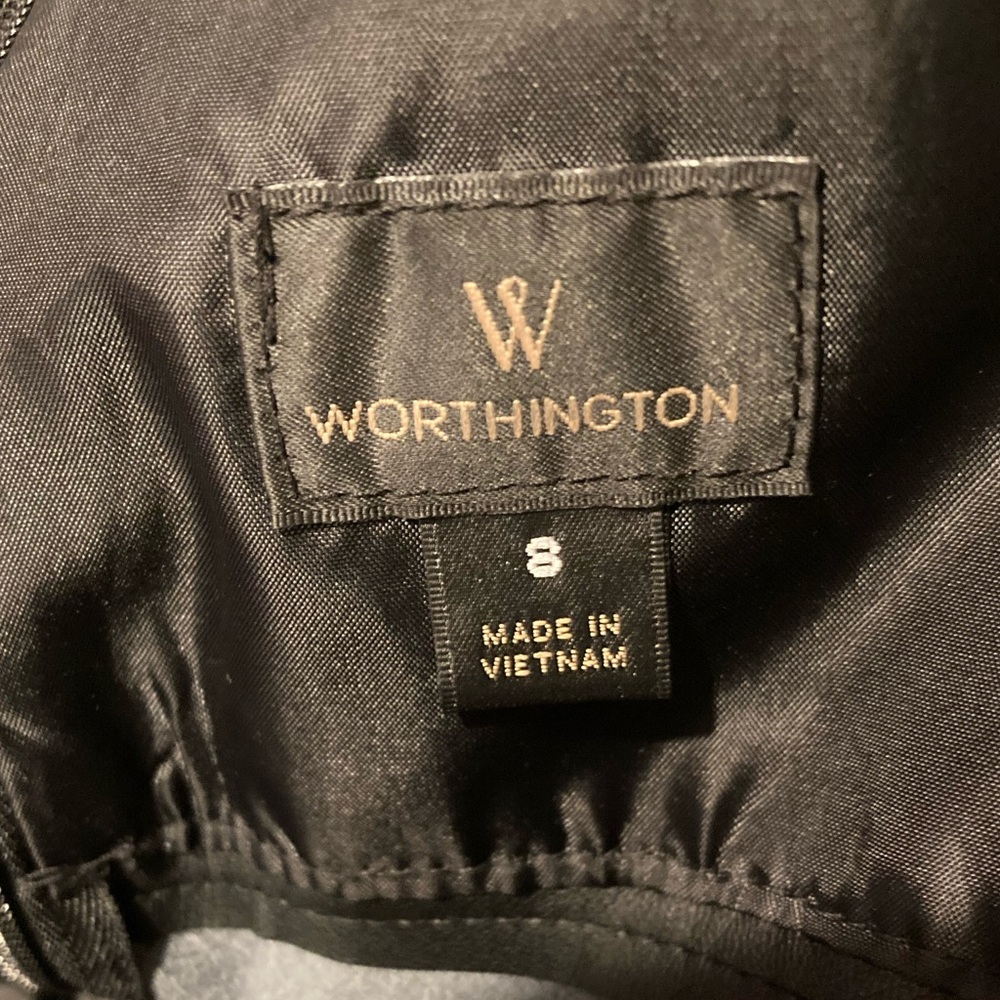Worthington Faux Leather Asymmetrical Skirt - Picture 12 of 14